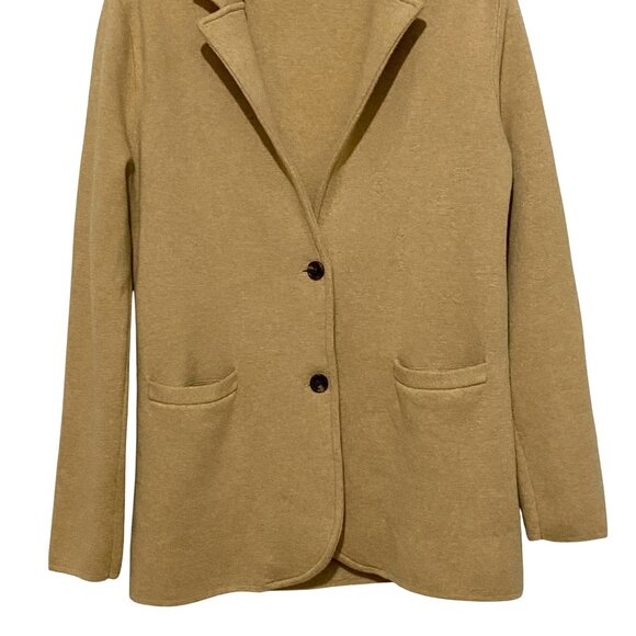 J Crew Mercantile Womens Knit Blazer L Preppy Academia Old Money Hobbitcore - Picture 3 of 7